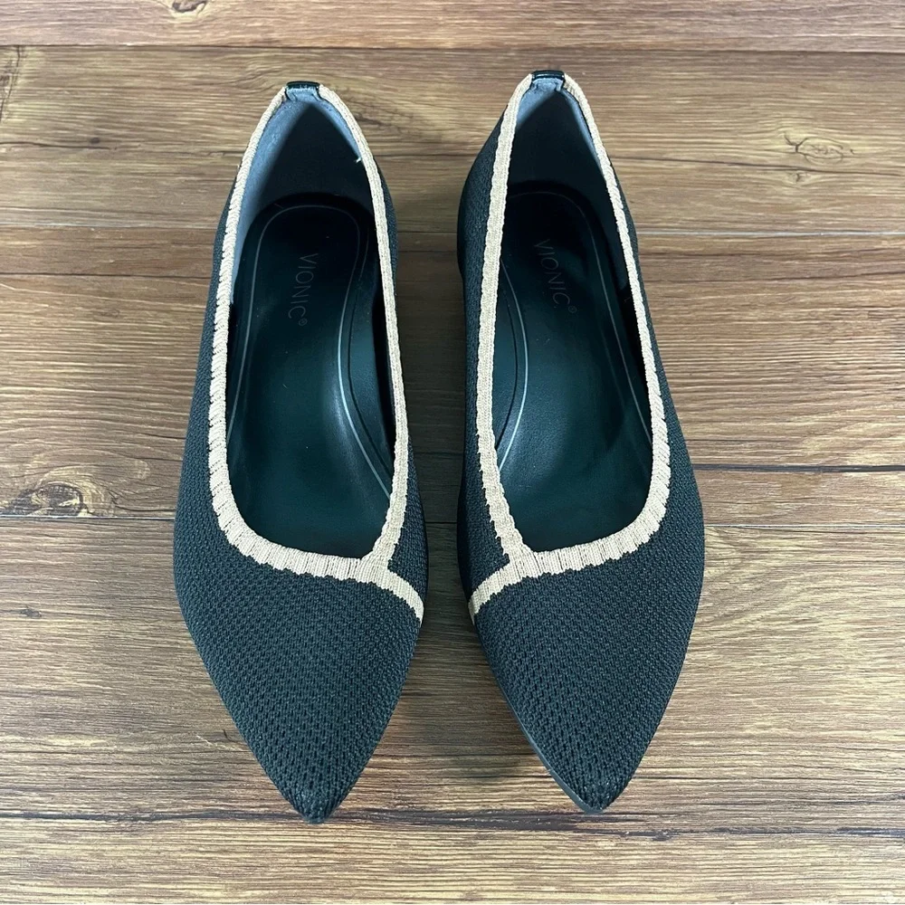 VIONIC “Dahlia” Slip-On Point Flats Heels Women’s Size 8 Shoes‎